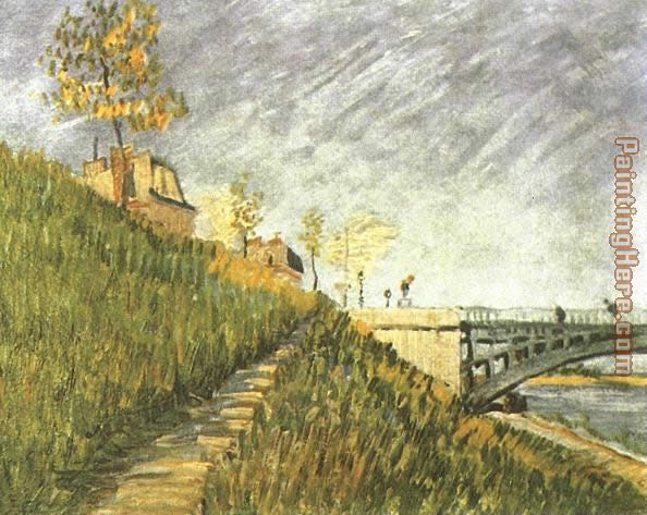 Berges de la Seine pr_s du pont de Clichy 1887